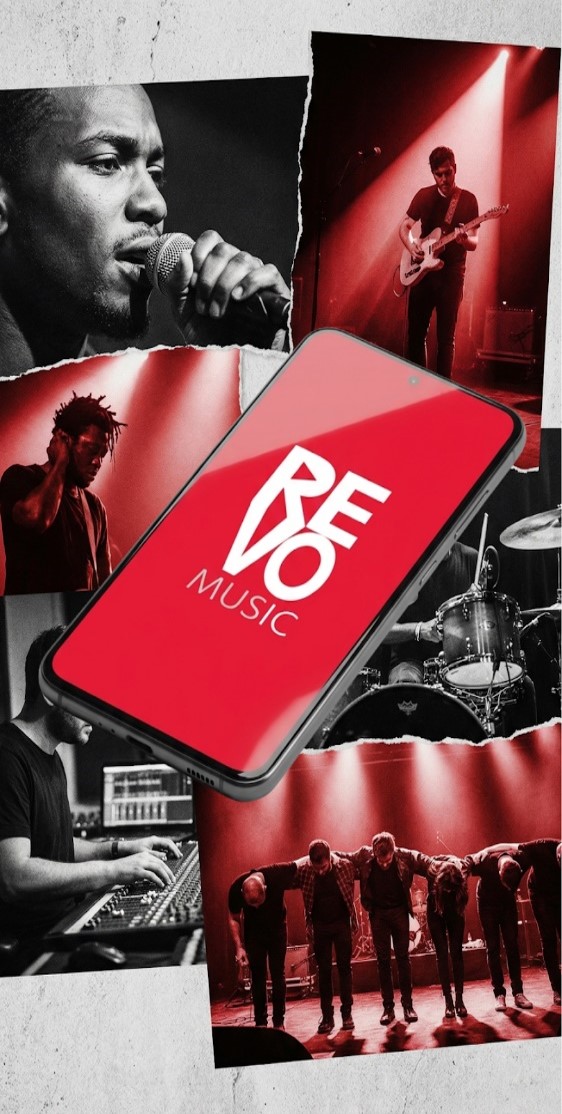 REVO Music artists and the REVO app